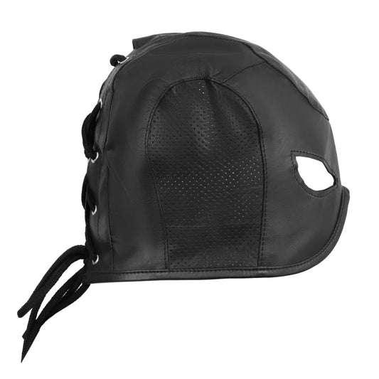 Leather Executioner Fetish Half Hood Mask – BDSM Role Play Mask for Dom/Sub Power Play & Fetish Fantasy