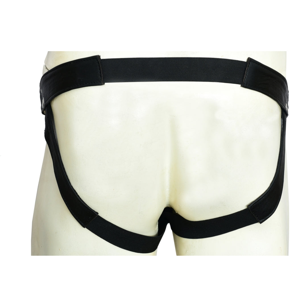 Men’s Genuine Leather Jockstrap – Black Fetish Thong Briefs for Gay Clubwear & Roleplay
