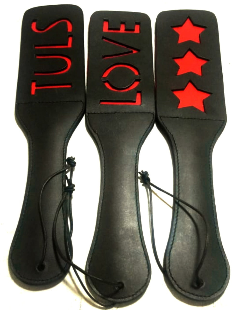 Genuine Leather BDSM Paddle Spanker – Real Leather Cosplay Flogger for Adult Role Play & Fetish Impact Play