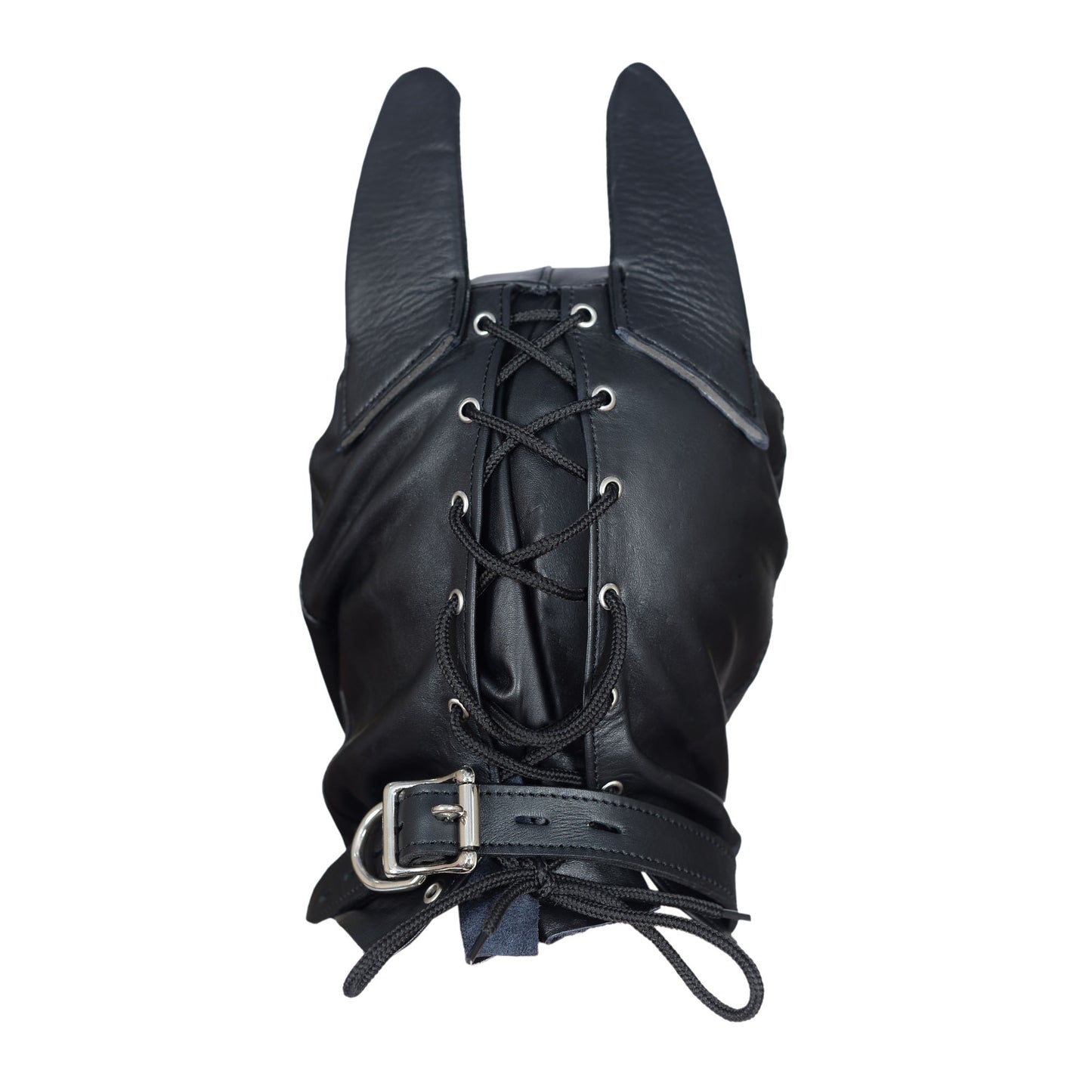 Leather Puppy Play Dog Mask – Adjustable Fetish Hood for Pet Play & BDSM Roleplay by London Knighthood