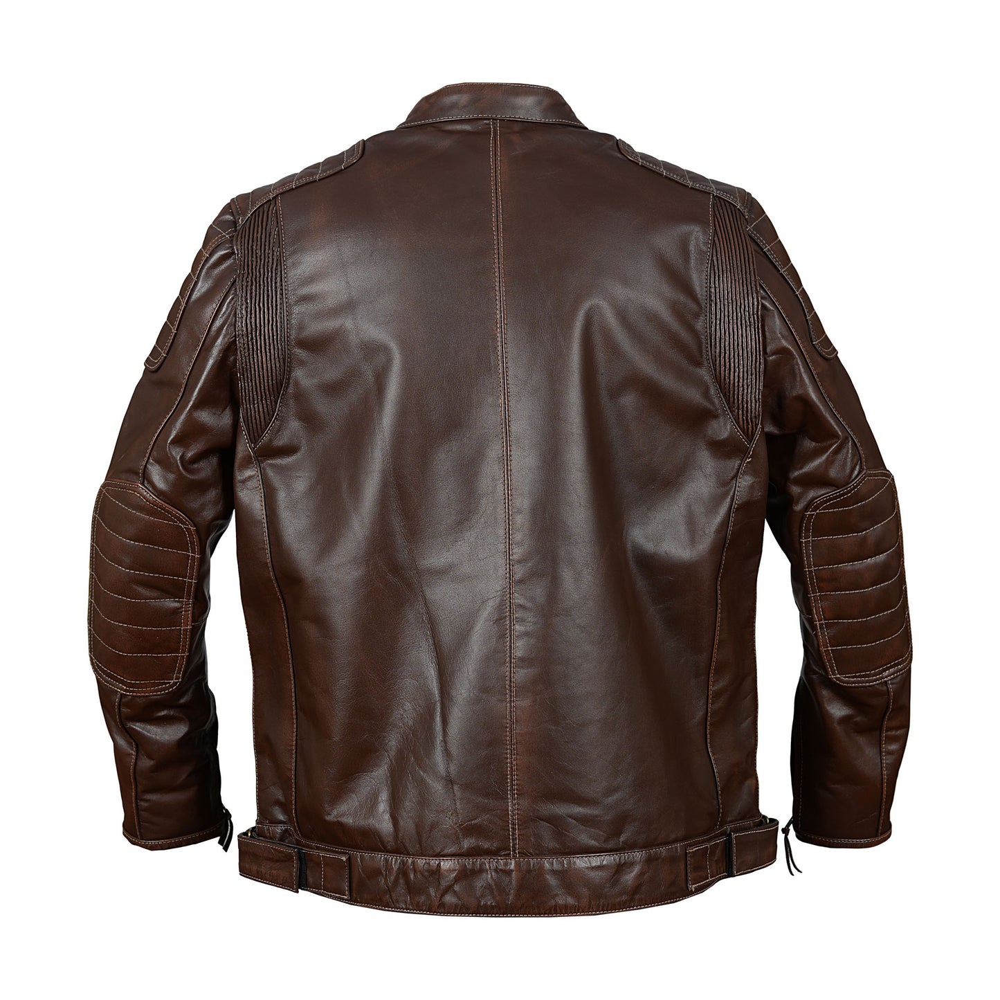 Classic Men’s Brown Leather Jacket – Biker Style Vintage Outerwear | London Knight Hood