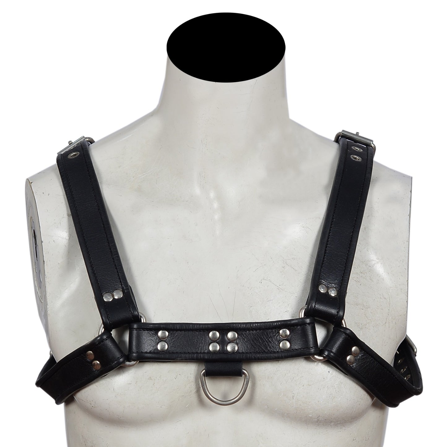 Men's Punk Leather Body Chest Harness – Adjustable Belt Harness for Clubwear, Rave Outfits, and Fetish Fashion by London Knighthood