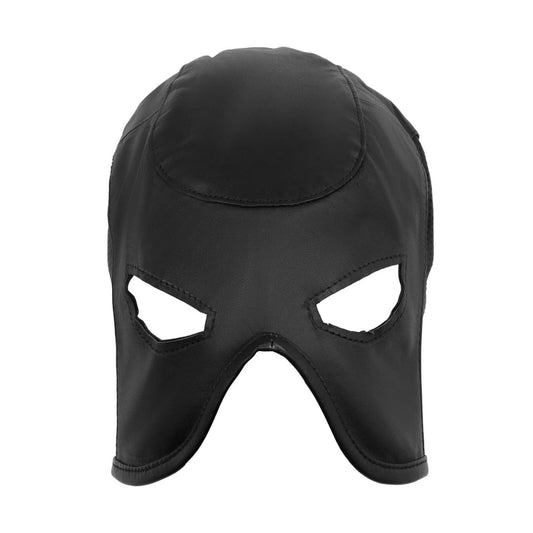 Leather Executioner Fetish Half Hood Mask – BDSM Role Play Mask for Dom/Sub Power Play & Fetish Fantasy