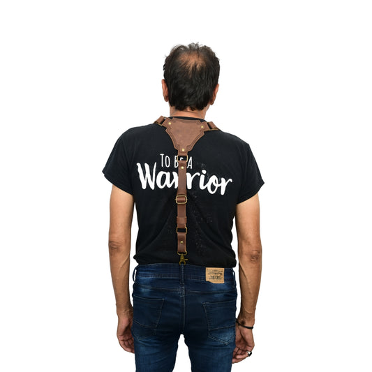 Personalized Leather Suspenders – Handmade Rustic Groomsmen Gift for Wedding Day