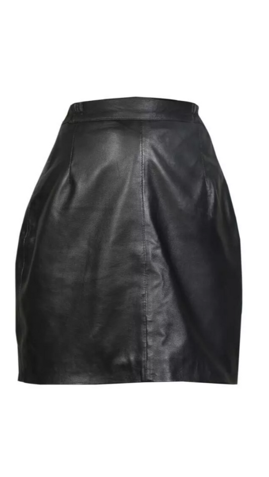 Brand New Real Sheep Genuine Leather Women Ladies Mini Casual Skirt Size 6-20