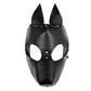 Leather Dog Puppy Mask – Pet Play Muzzle Hood for BDSM, Fetish Role Play & Pup Play Parties