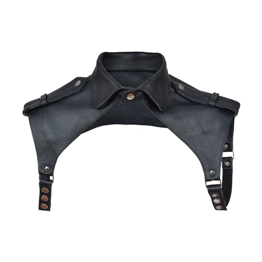 Leather BLUF Shirt Collar Chest Harness – Fetish Party Clubwear by London Knighthood
