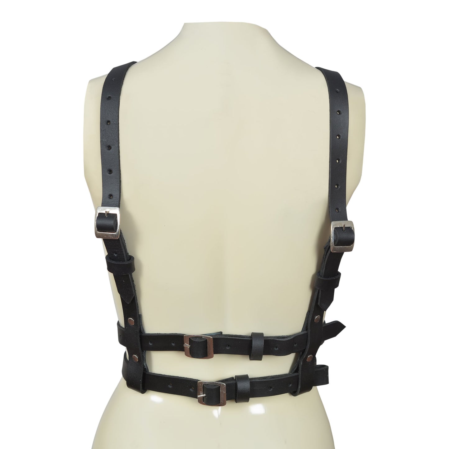 Punk PU Leather Waist Harness Belt – Gothic Adjustable Body Strap for Festival, Club, and Fetish Fashion by London Knighthood