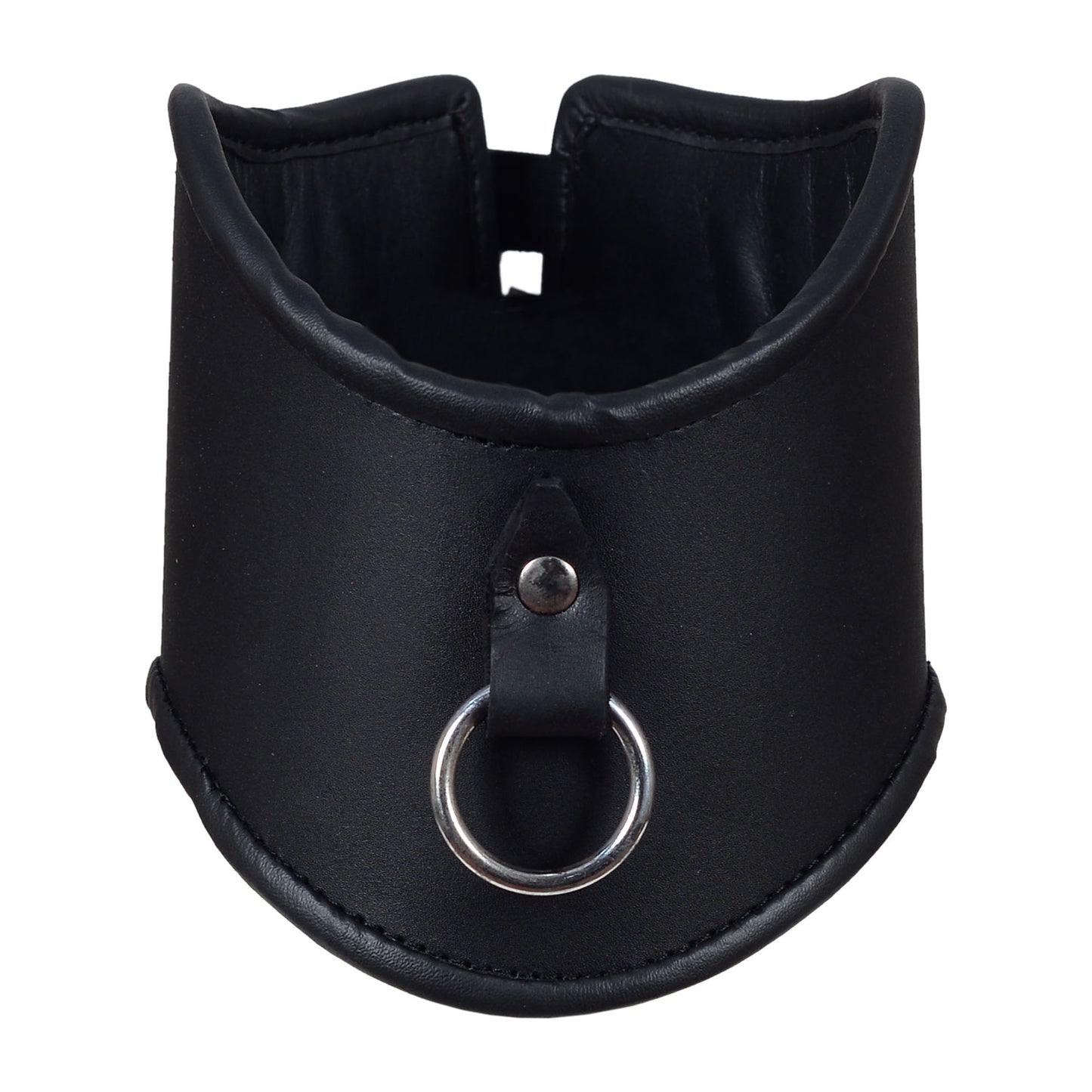 Leather Posture Collar with O-Ring – Bondage Choker Neck Restraint for BDSM & Fetish Wear – by London Knighthood