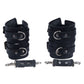 Leather Lockable BDSM Restraint Cuffs – Fetish Bondage Wrist Cuff Set for Dominant & Submissive Play by London Knighthood