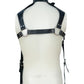 Leather Chest & Neck Harness for Men – Adjustable Body Bondage Harness with Buckles – Fetish Gear by London Knighthood