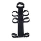Leather Neck Collar with Wrist Cuffs – Adjustable Slave Restraint System for Back & Bed Bondage by London Knighthood