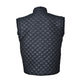 Men’s Quilted Leather Vest – Sleeveless Biker Waistcoat Jacket with Front Zipper by London Knighthood