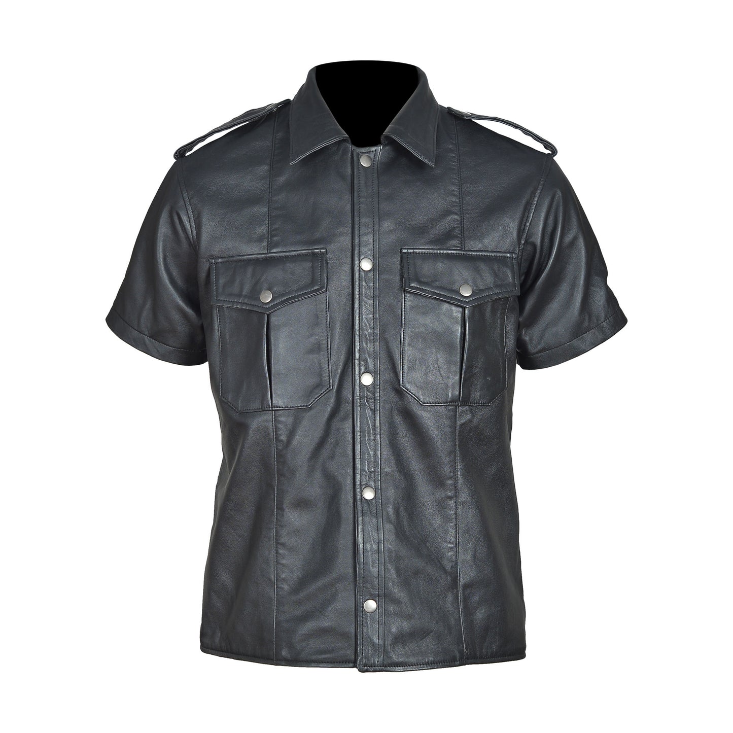Leather Police BLUF Shirt – Fetish Uniform Top for Men, Sexy Clubwear by London Knighthood