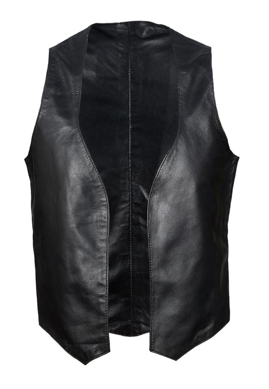 Men’s Genuine Leather Bluf Bar Vest – Fetish Shirt Roleplay Waistcoat for Clubwear & Costume