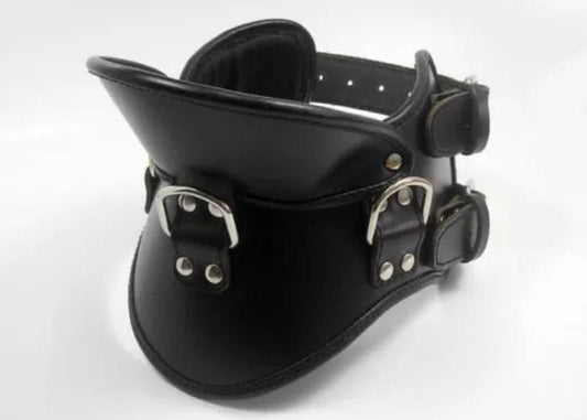 Leather Neck Corset – Posture Correcting Gothic Choker Collar for BDSM & Fashion