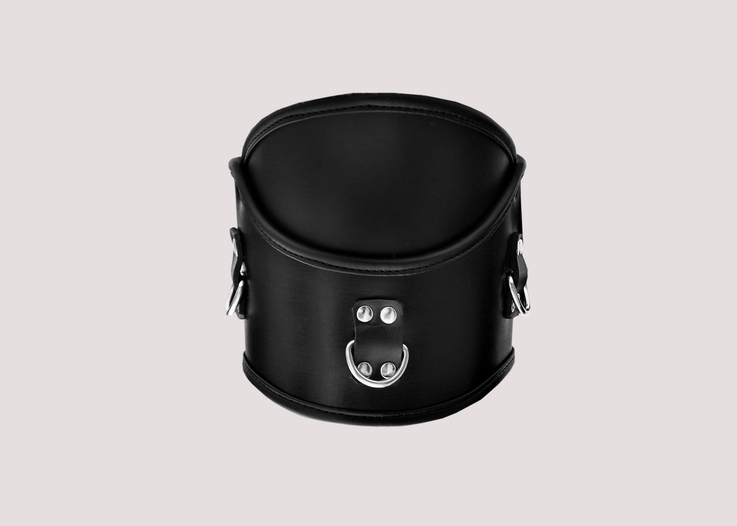 Heavy Duty Padded Leather BDSM Posture Collar – Bondage Restraint Neck Collar