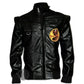 Men’s Red and Black Leather Motorcycle Jacket – Classic 80s Biker Style in Genuine Leather