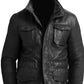 Men’s M-65 Field Military Jacket – Genuine Lamb Leather Desert Storm Army Rambo Coat