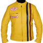 Men’s Steve McQueen Inspired Leather Jacket – 100% Real Handmade Vintage Biker Style